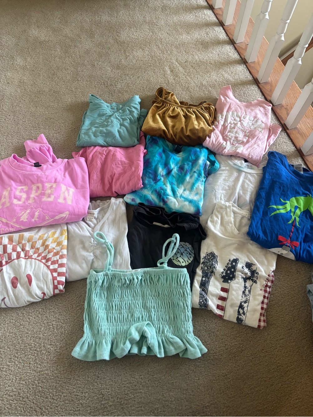 Mint Green Smocked Ruffle Crop Top